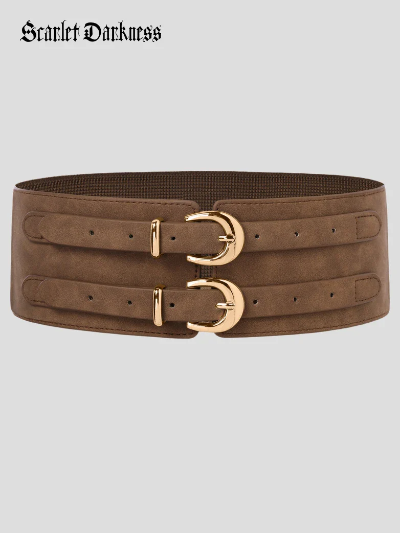 Renaissance Double Buckle Waist Belt Wide Waistband - Image 21