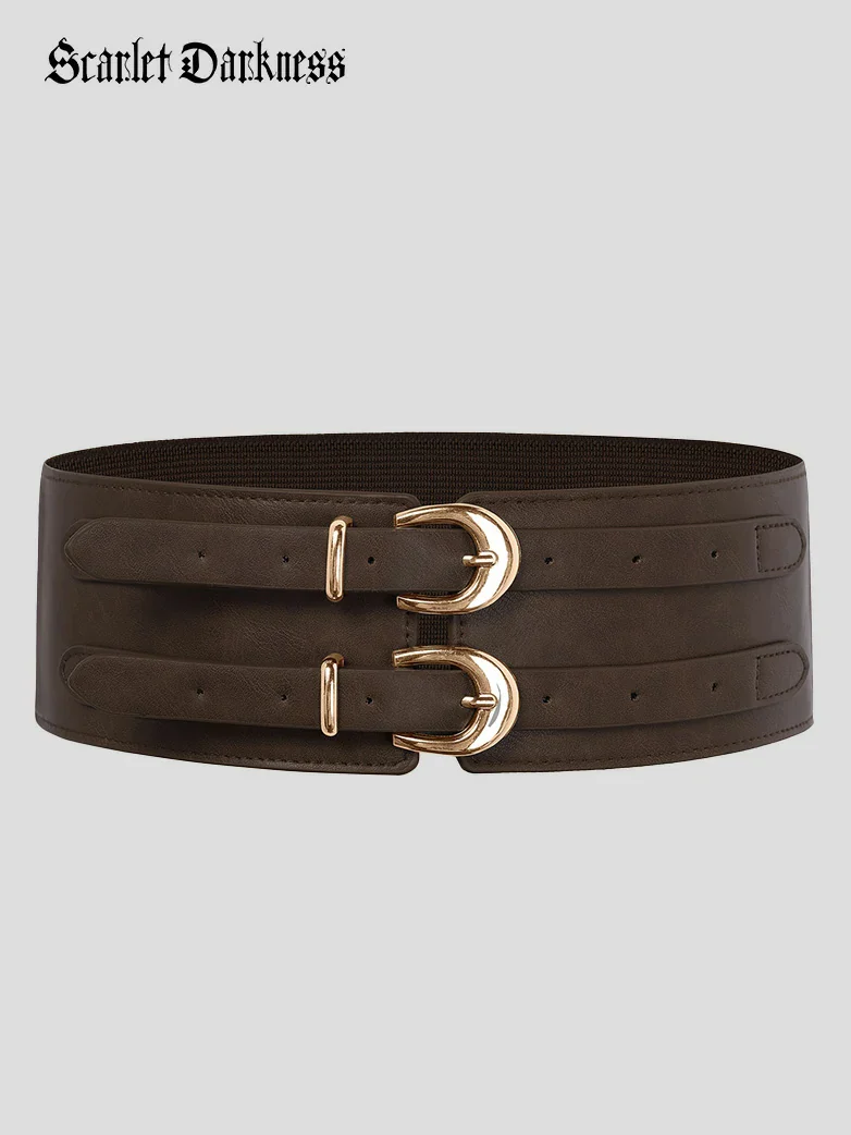 Renaissance Double Buckle Waist Belt Wide Waistband - Image 6
