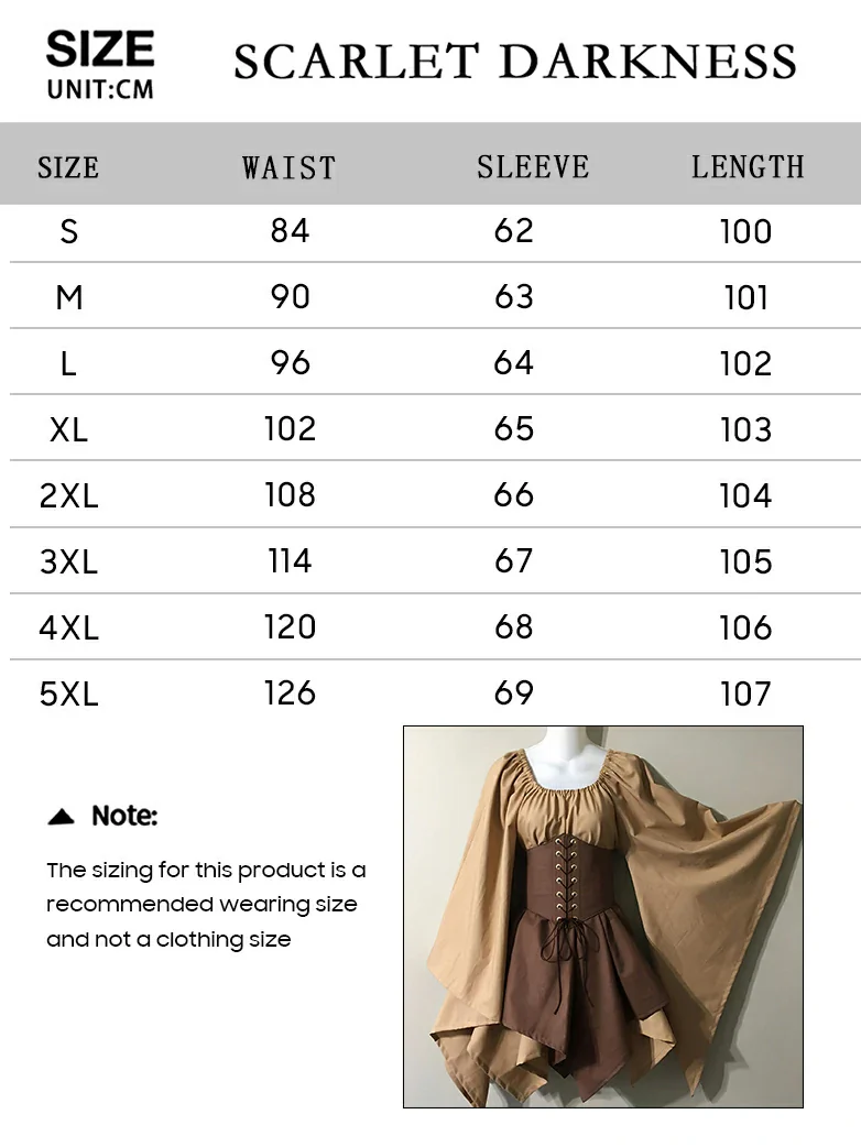 Renaissance Bell Sleeve Belt Spliced Midi Dress - Image 9