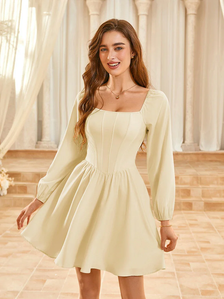 White Romantic Corset Dress Clearance Sale