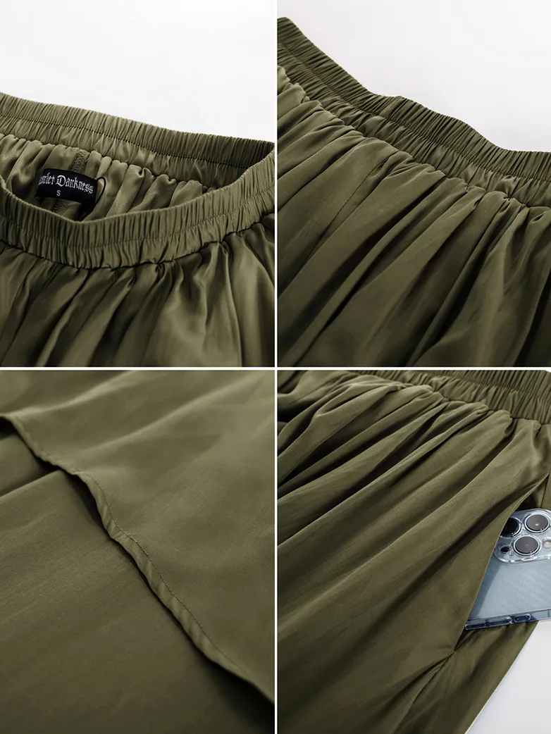 Dual-Layer Renaissance Pocket Swing Maxi Skirt - Image 31