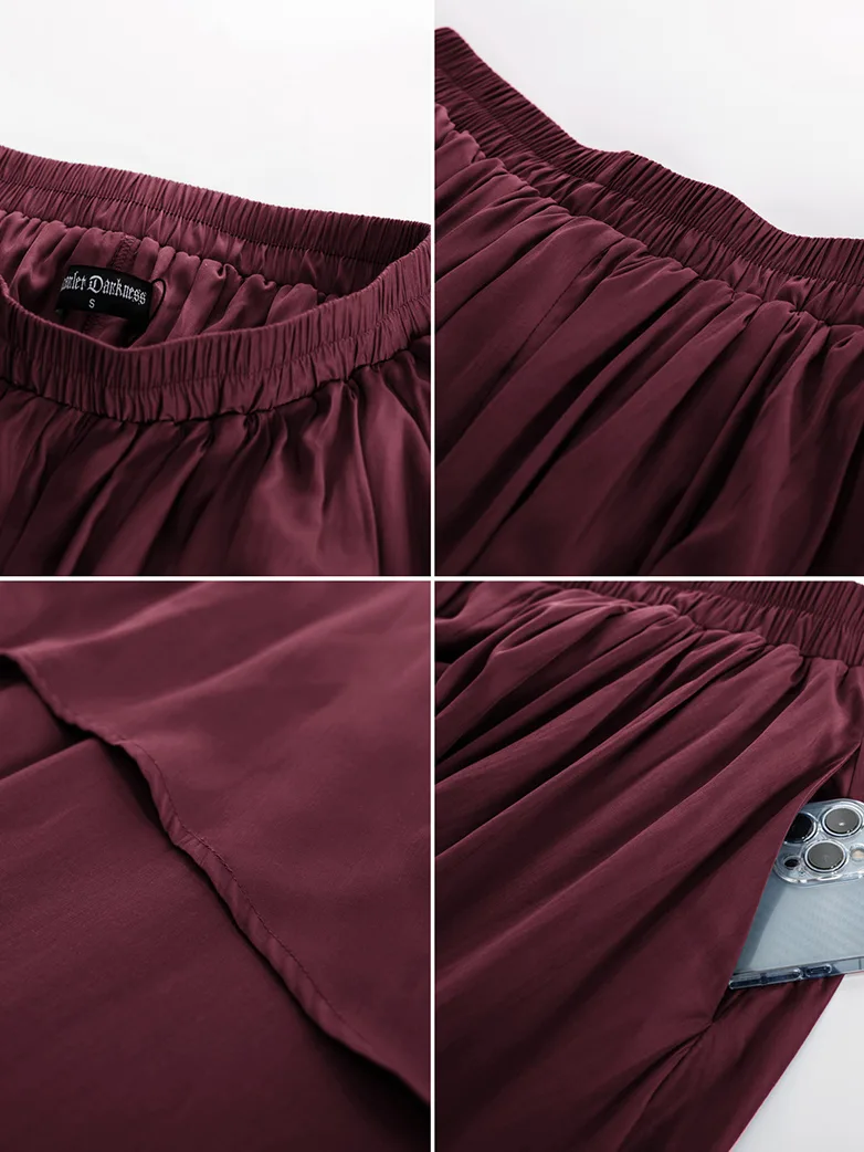 Dual-Layer Renaissance Pocket Swing Maxi Skirt - Image 36