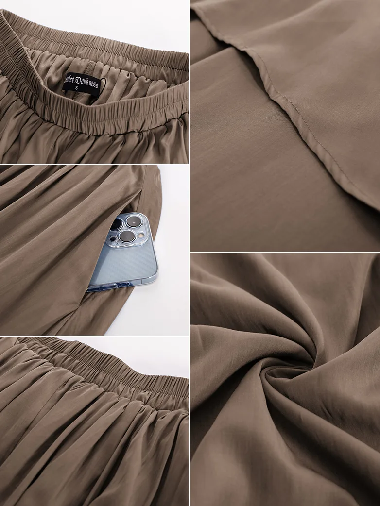 Dual-Layer Renaissance Pocket Swing Maxi Skirt - Image 4