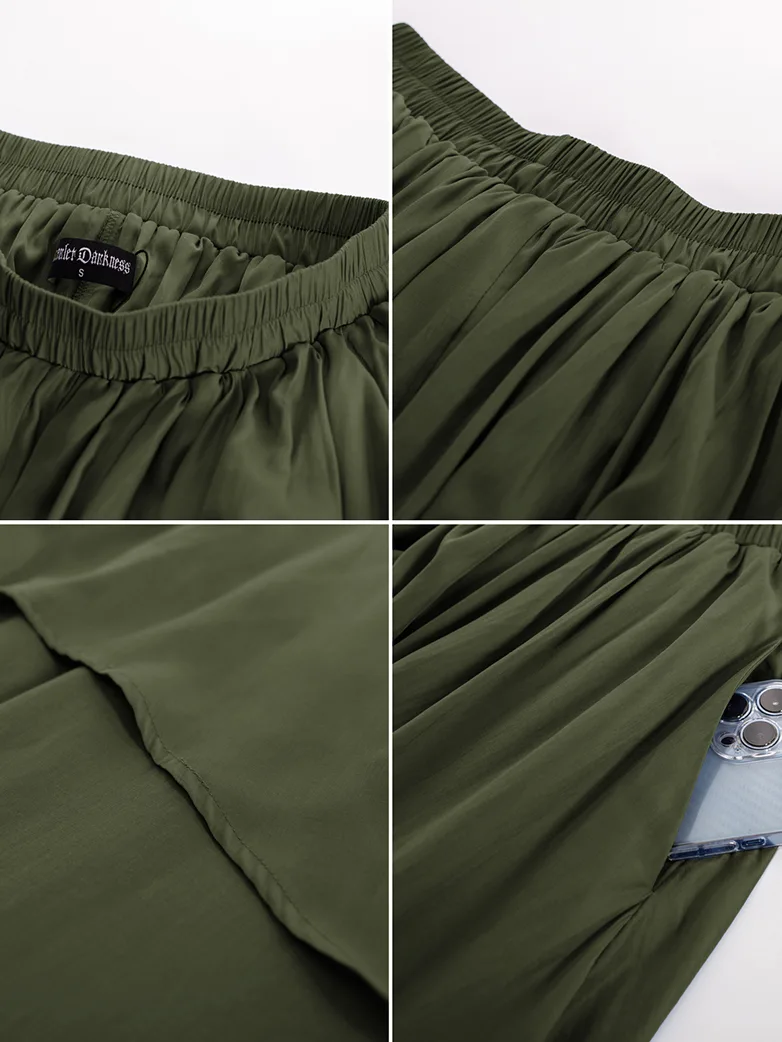 Dual-Layer Renaissance Pocket Swing Maxi Skirt - Image 7