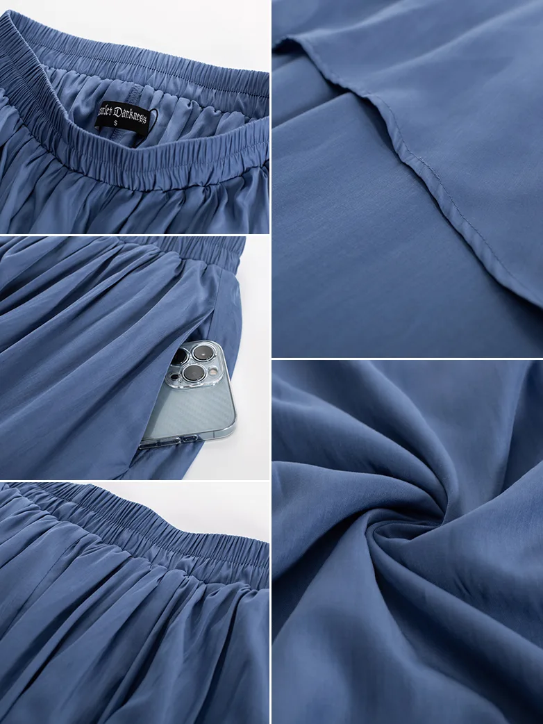 Dual-Layer Renaissance Pocket Swing Maxi Skirt - Image 9