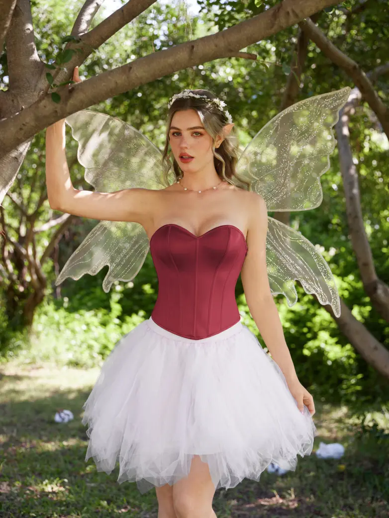 Renaissance Fantasy Fairy Bodyshape Corset Top - Image 29