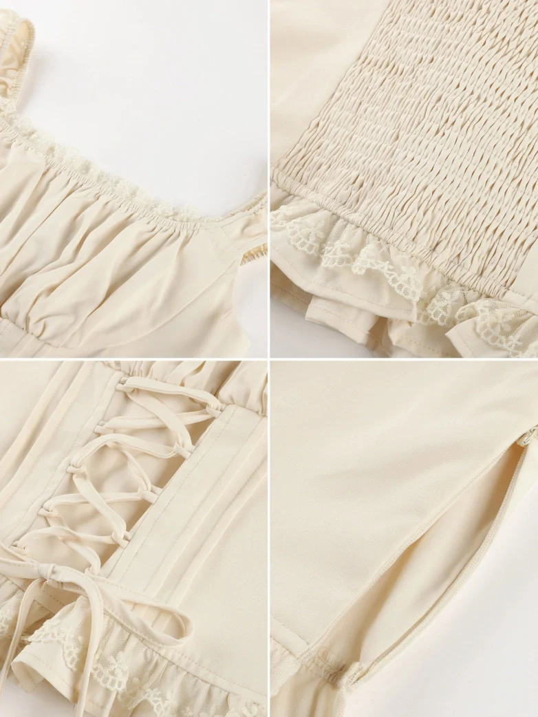 Renaissance Cottagecore Farm Girl Milkmaid Tops - Image 5