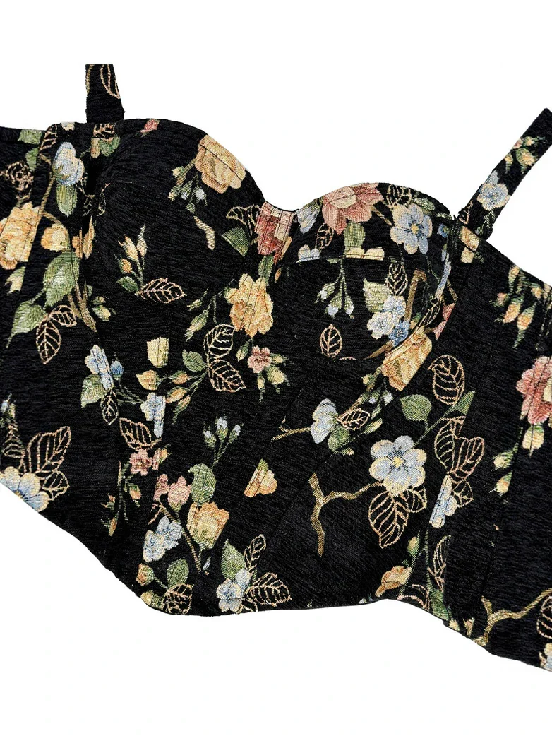 Women Renaissance Fishbone Corset Top with Pads - Image 3