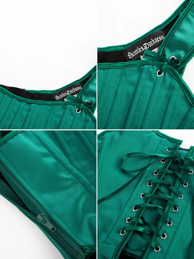 Victorian Body Shape Corset Top with Zip Adjustable - Image 7