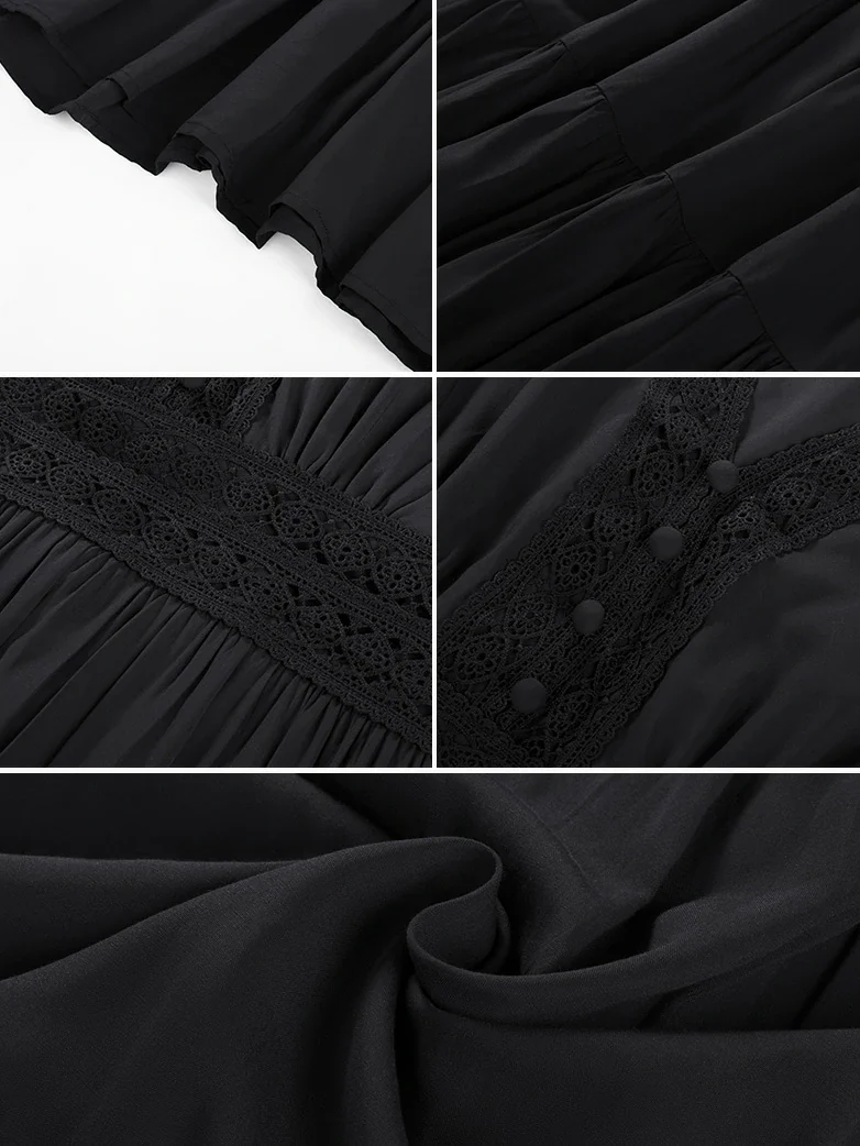 Renaissance Festival Elastic Waist Pockets Dress - Image 23