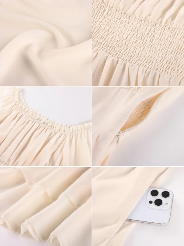 Fairy Awakening: Renaissance Off Shoulder Chiffon Dress - Image 17
