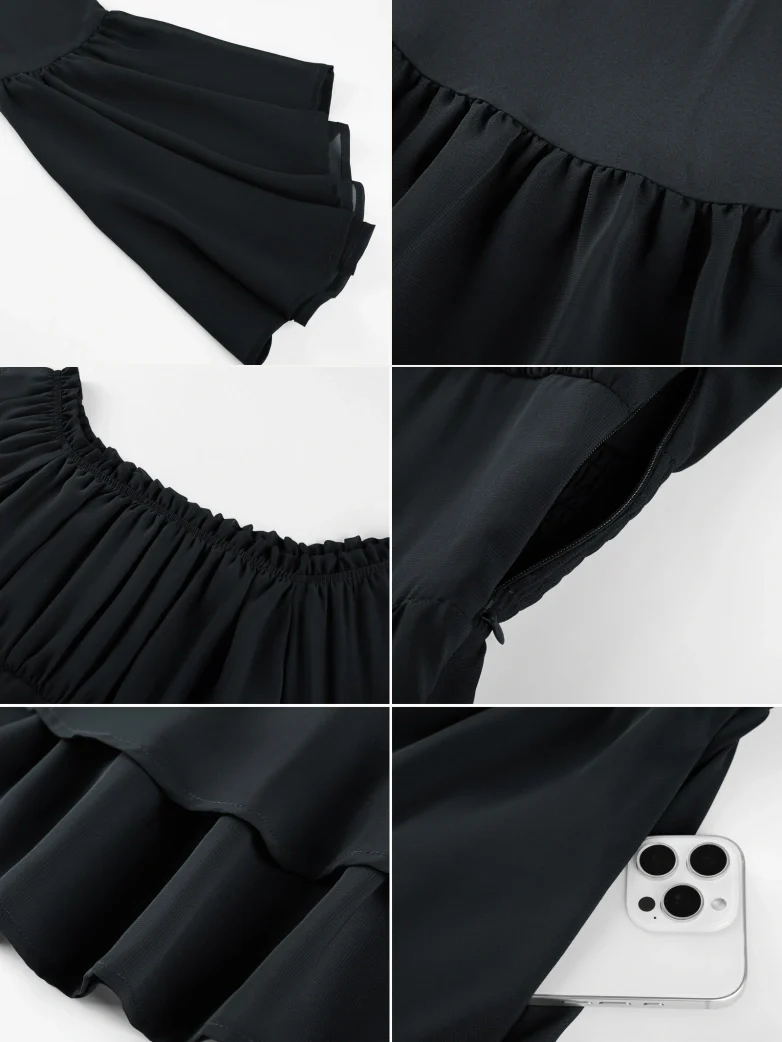 Fairy Awakening: Renaissance Off Shoulder Chiffon Dress - Image 29