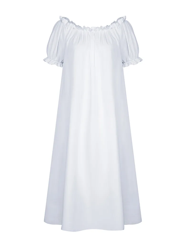 Renaissance Off Shoulder Dress+Boned Pocket Overdress - Image 34