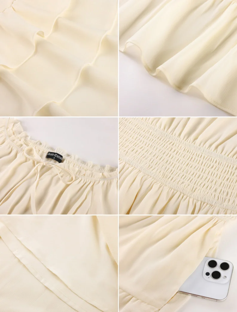 Women Renaissance Off Shoulder High-Lo Pocket Dress - Image 9
