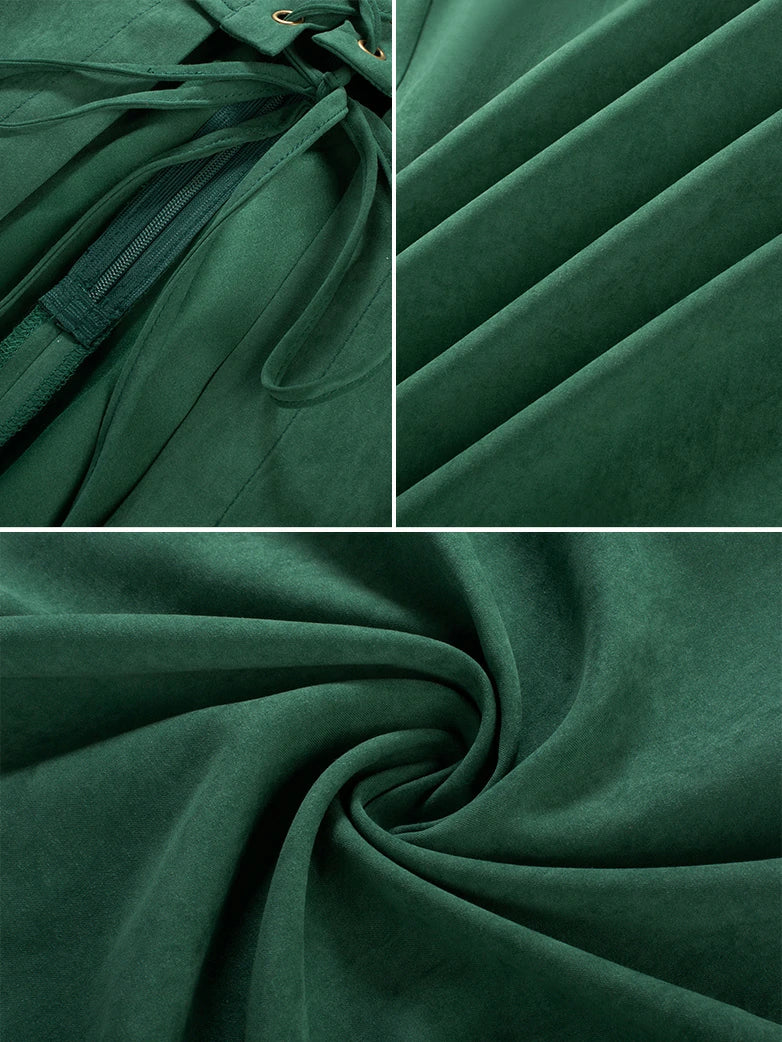 Exquisite Renaissance Front Slit Pocket Overdress - Image 14