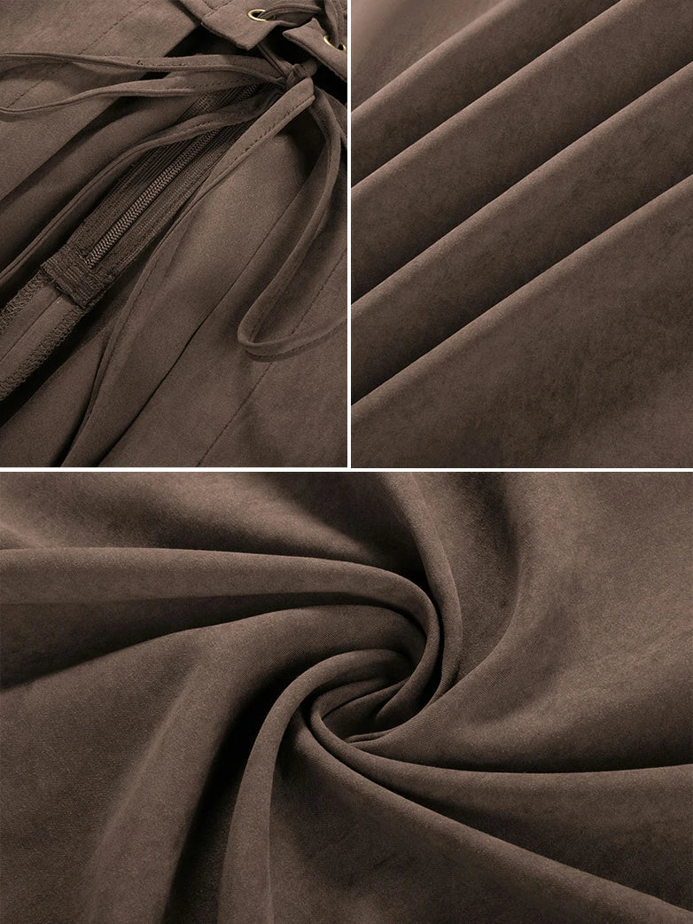 Exquisite Renaissance Front Slit Pocket Overdress - Image 29