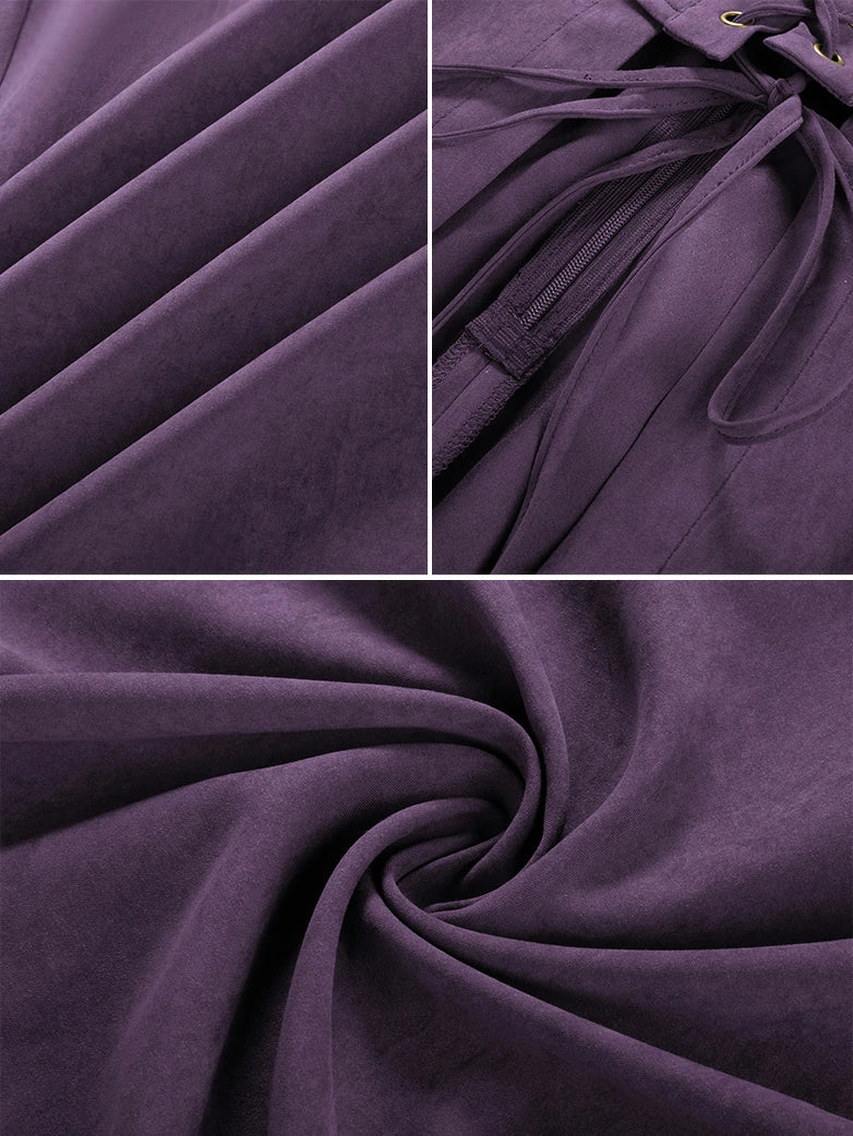 Exquisite Renaissance Front Slit Pocket Overdress - Image 36
