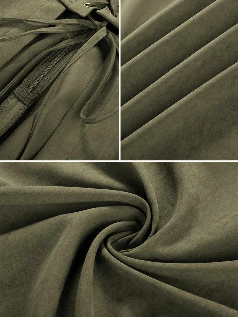 Exquisite Renaissance Front Slit Pocket Overdress - Image 7