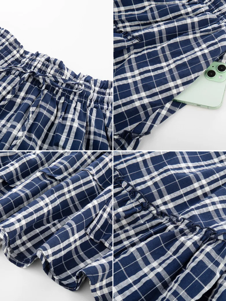 Renaissance X Christmas Plaid  Overlay Pockets Skirt - Image 18