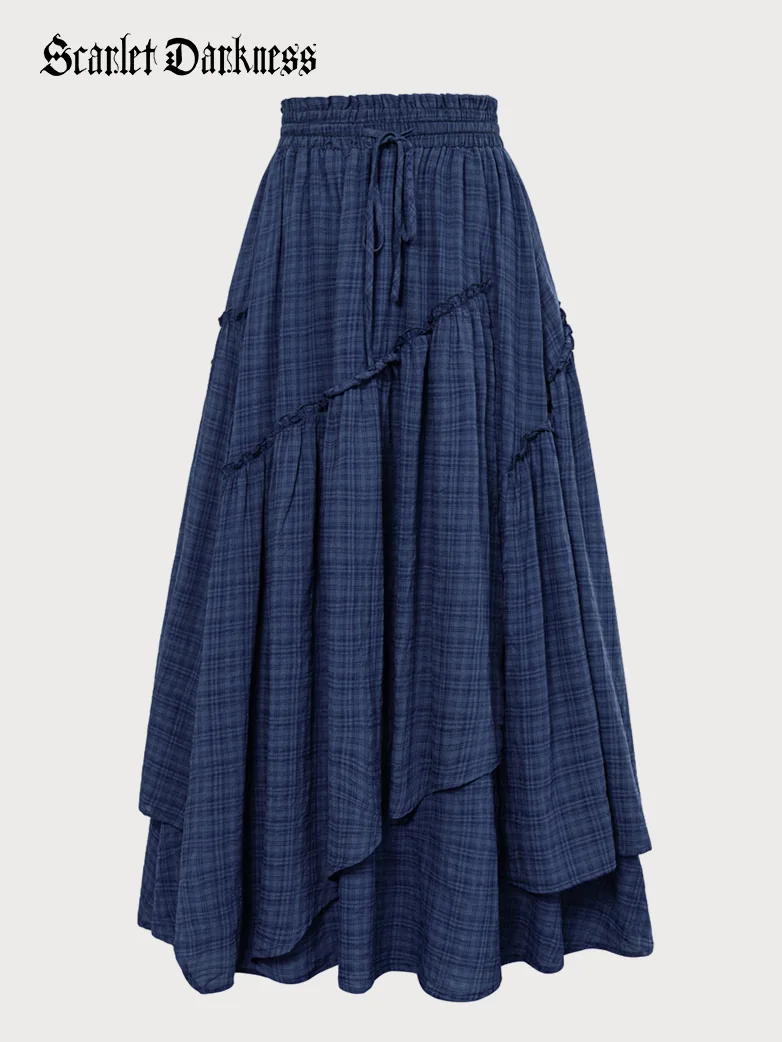 Renaissance X Christmas Plaid  Overlay Pockets Skirt - Image 6