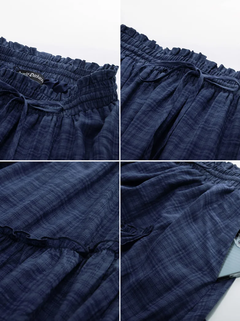 Renaissance X Christmas Plaid  Overlay Pockets Skirt - Image 7
