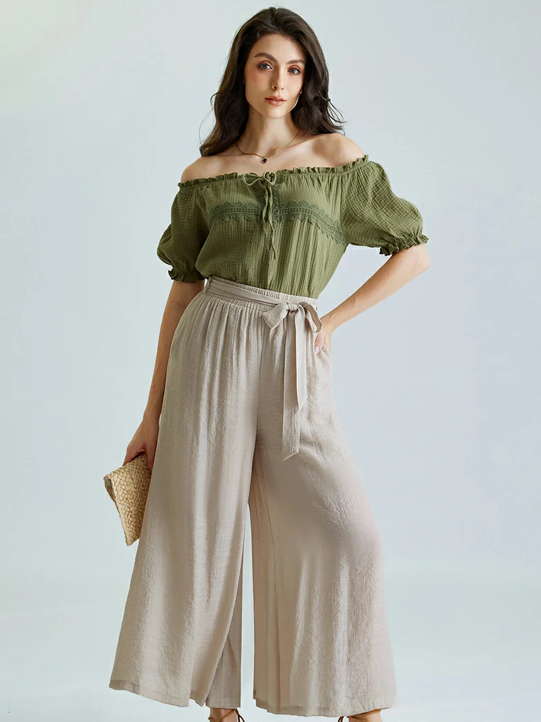 Women Renaissance Palazzo Wide-Leg Pants - Image 17