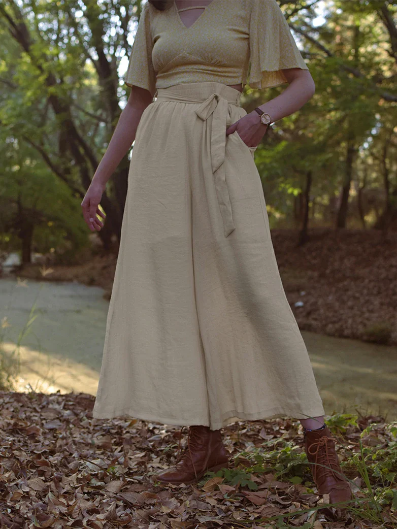 Women Renaissance Palazzo Wide-Leg Pants - Image 22