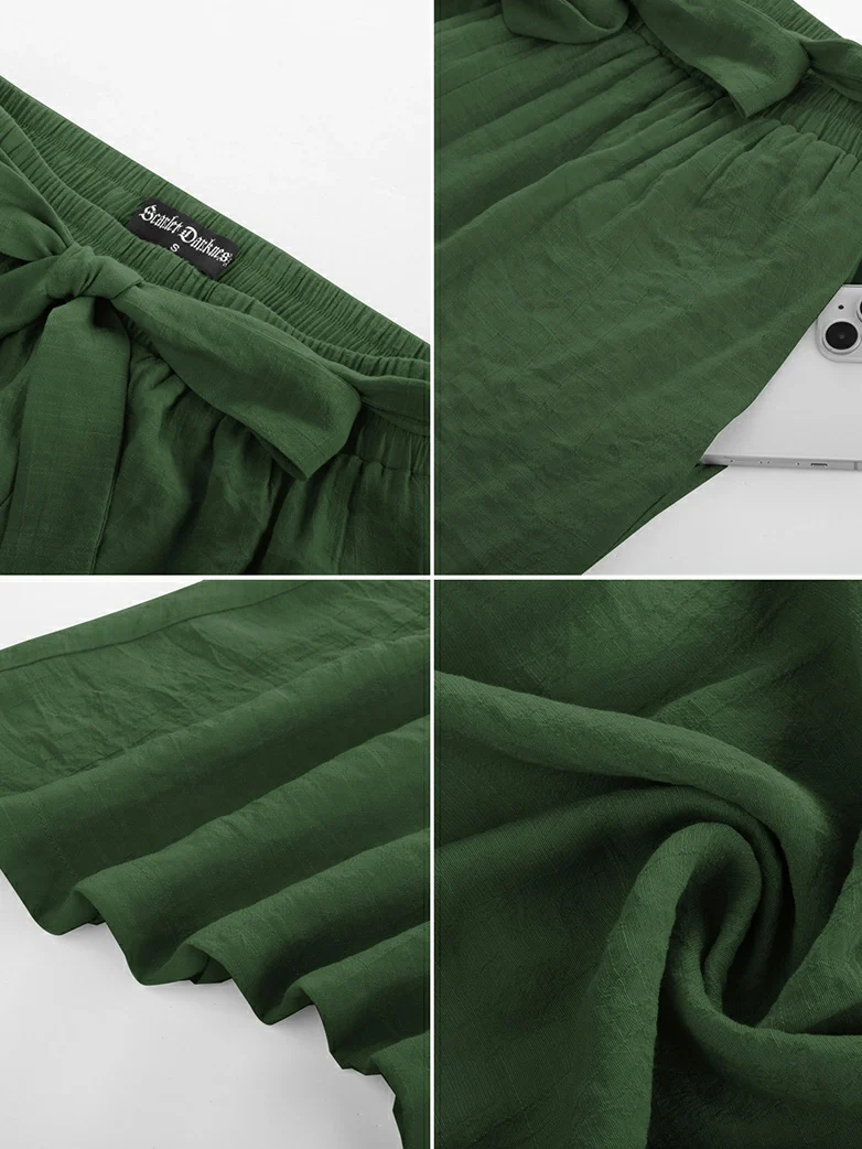 Women Renaissance Palazzo Wide-Leg Pants - Image 8