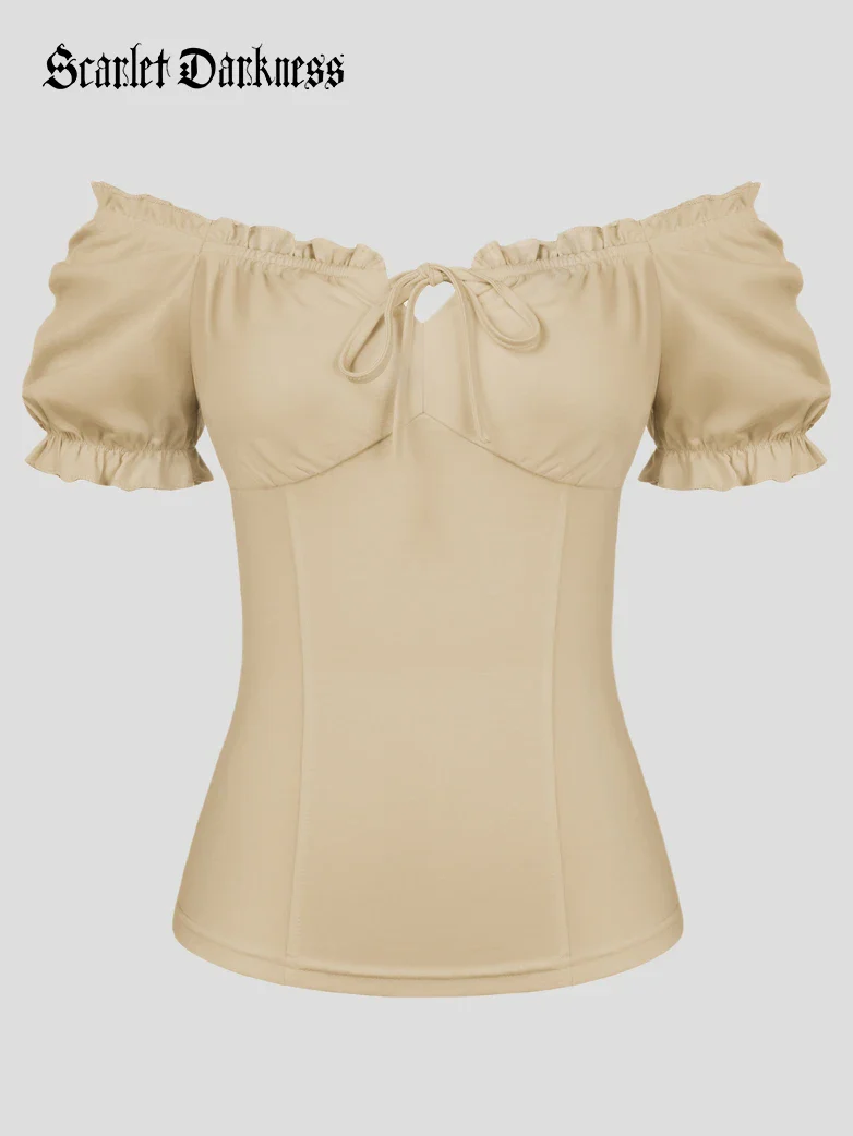 Classic Rococo Victorian Stretchy Pullover Tops - Image 45