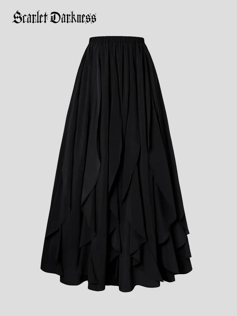 Renaissance Ruffle Swing Skirt with Pockets - Image 11