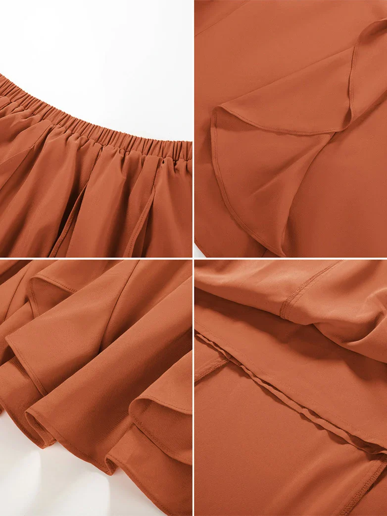 Renaissance Ruffle Swing Skirt with Pockets - Image 25