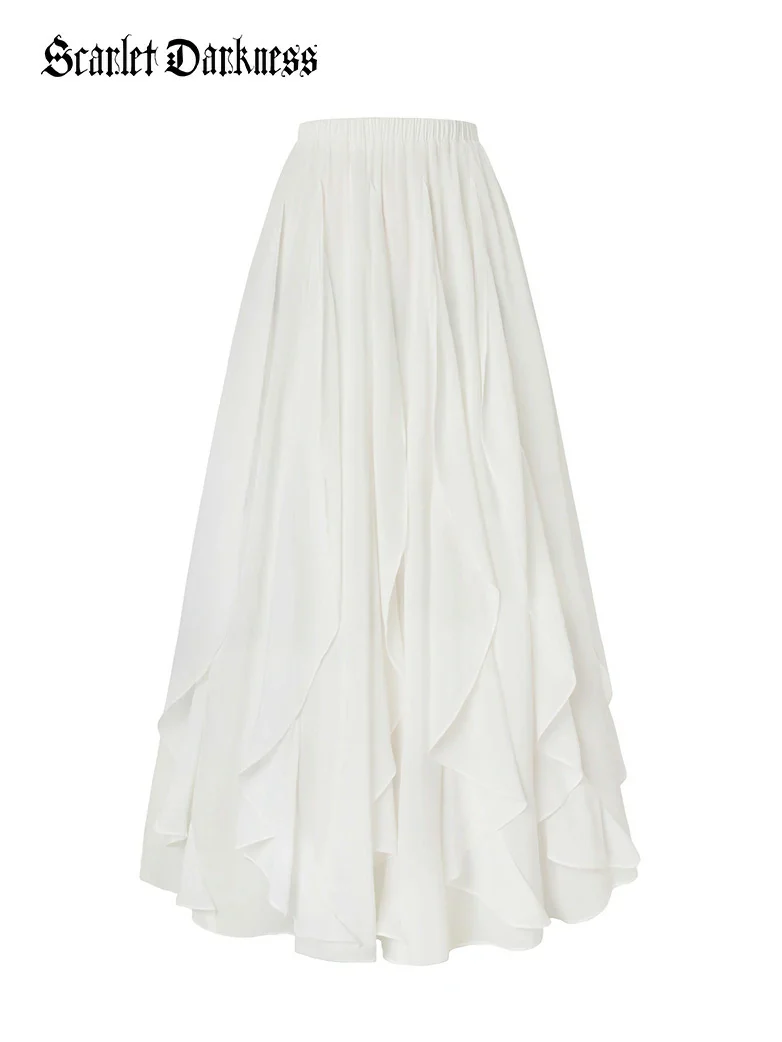 Renaissance Ruffle Swing Skirt with Pockets - Image 6