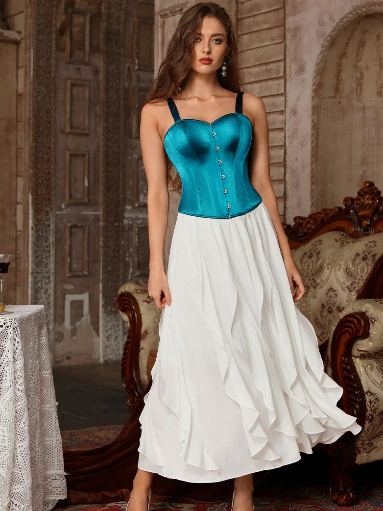 Renaissance Ruffle Swing Skirt with Pockets - Image 7