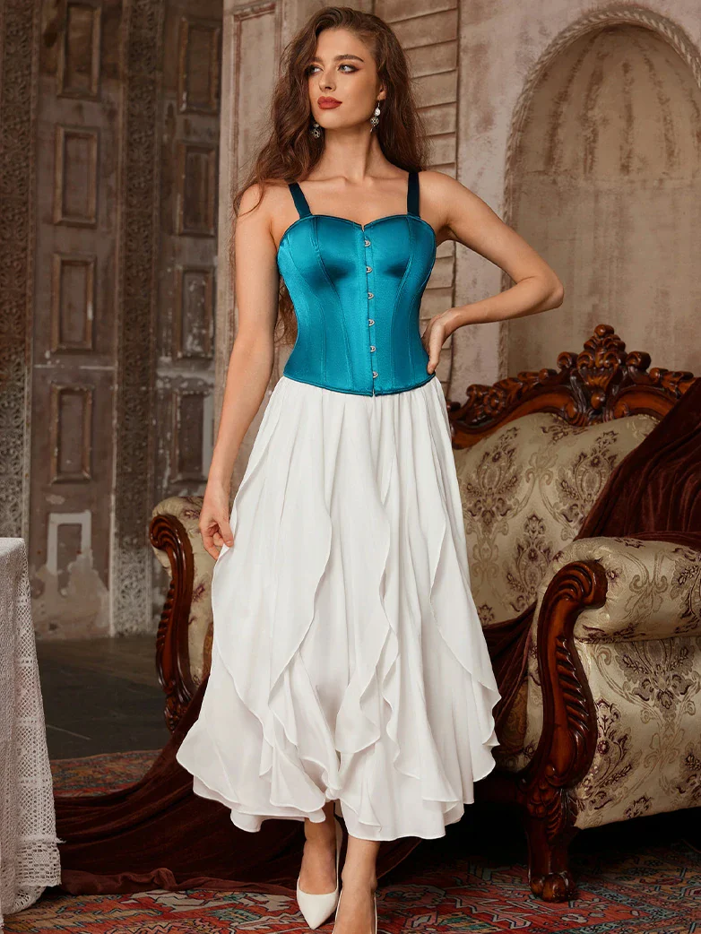 Renaissance Ruffle Swing Skirt with Pockets - Image 8