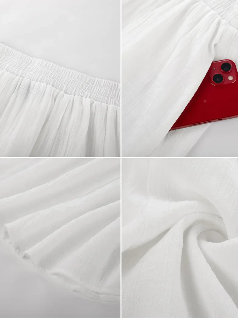 Renaissance Elastic Waist Fairy Swing Pockets Skirt - Image 22
