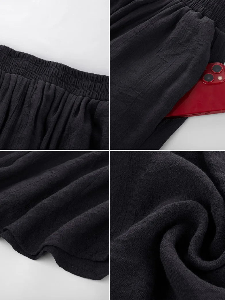 Renaissance Elastic Waist Fairy Swing Pockets Skirt - Image 27