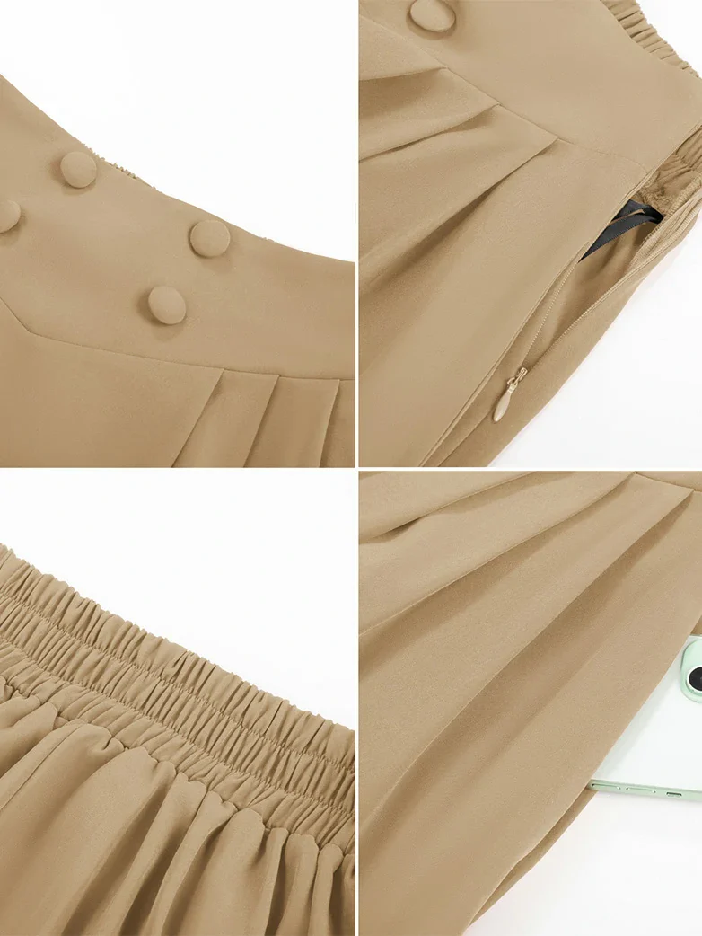 Renaissance Vintage Swing Maxi Skirt with Pockets - Image 5