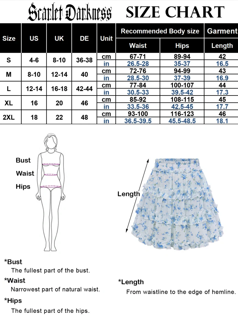 Women Renaissance Tiered Chiffon Mini Skirt - Image 7