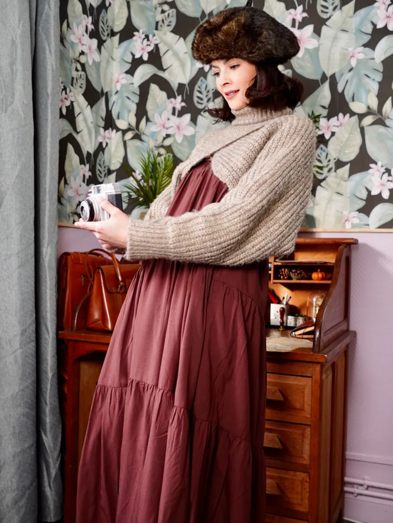 Renaissance Elastic Waist Swing Skirt with Pockets - Image 22
