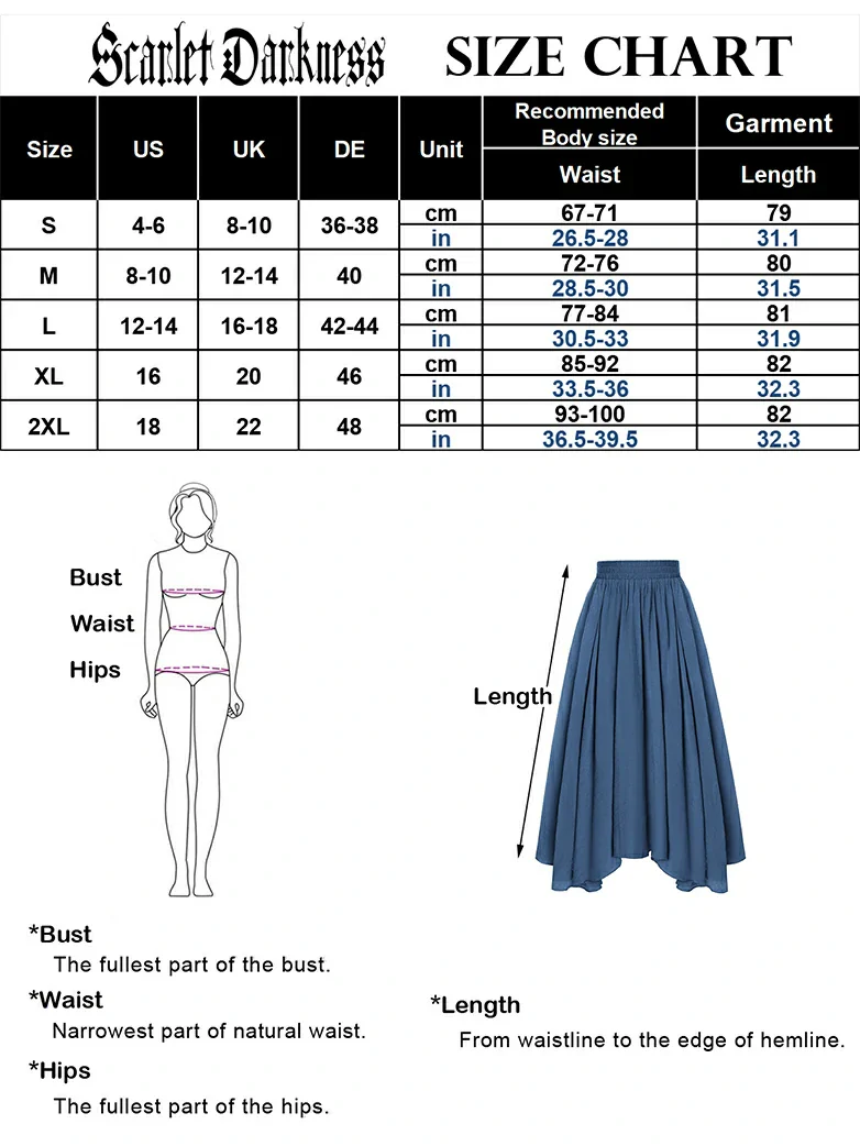 Women Renaissance Tiered Swing Pockets Skirt - Image 30