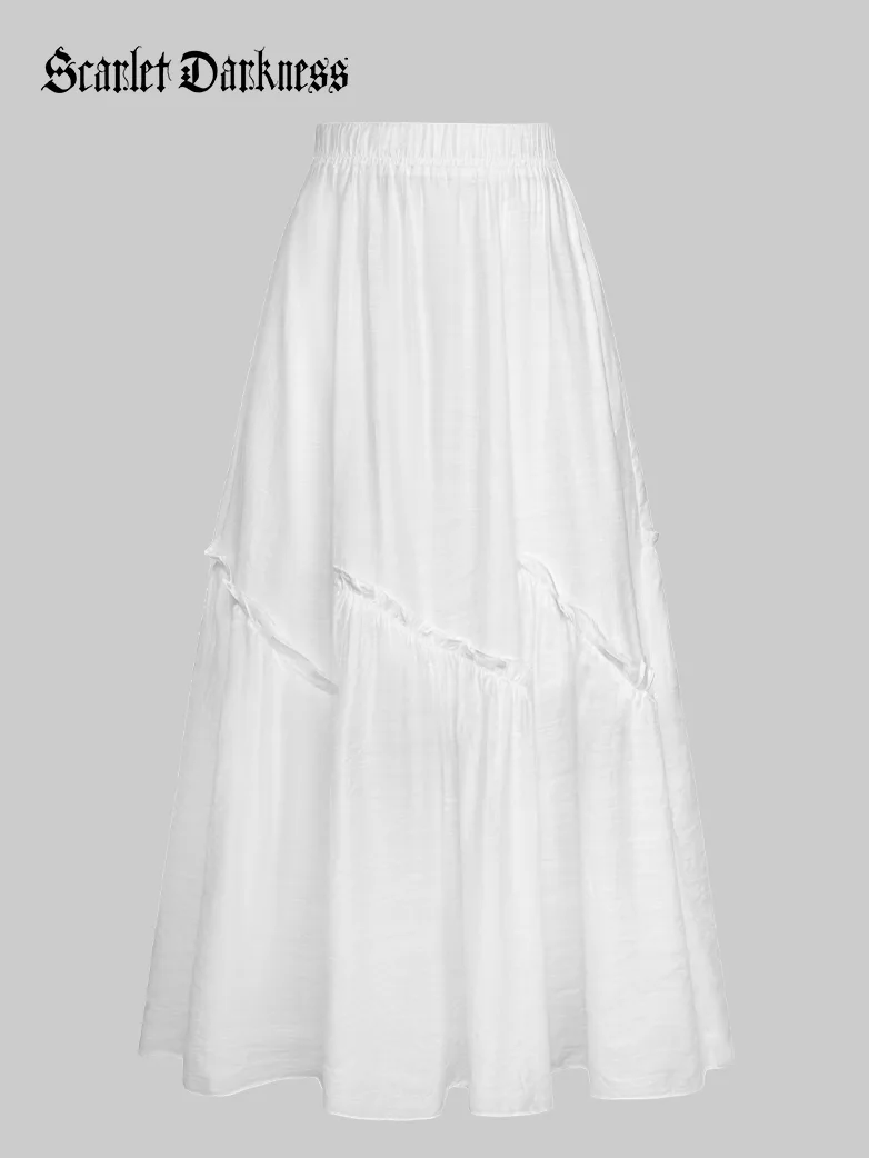 Women Renaissance Tiered Swing Pockets Skirt - Image 6