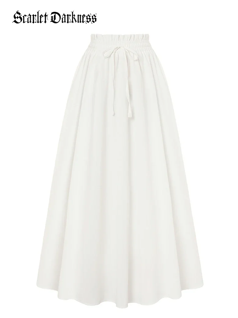 Women Renaissance Tiered Swing Pockets Skirt - Image 8