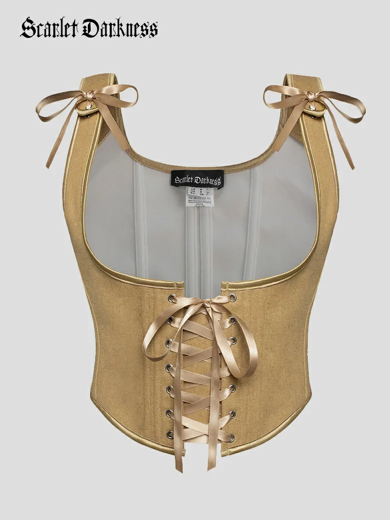 Renaissance Faire Under Bust Corset Top with 11 Bones - Image 15