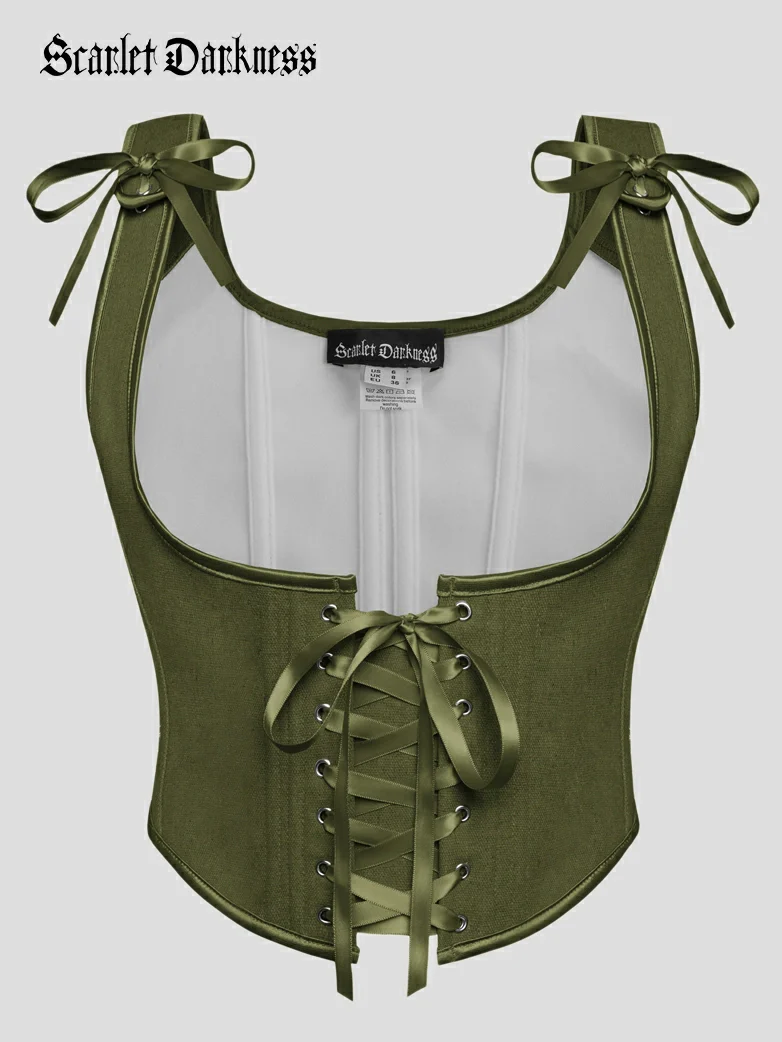Renaissance Faire Under Bust Corset Top with 11 Bones - Image 24