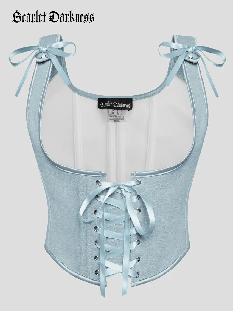 Renaissance Faire Under Bust Corset Top with 11 Bones - Image 30