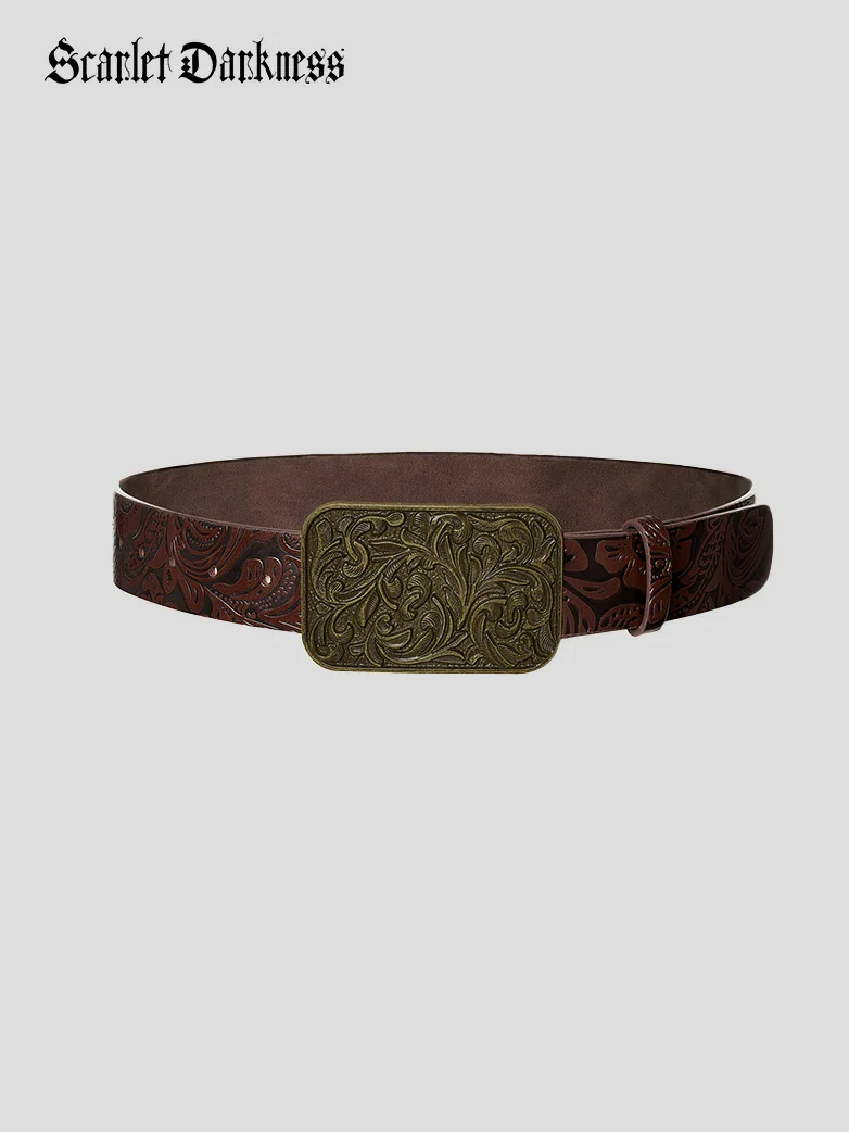 Interchangeable Double Buckle Renaissance Waist Belt - Image 12