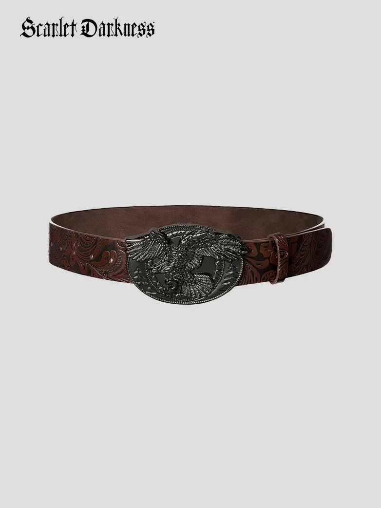 Interchangeable Double Buckle Renaissance Waist Belt - Image 13