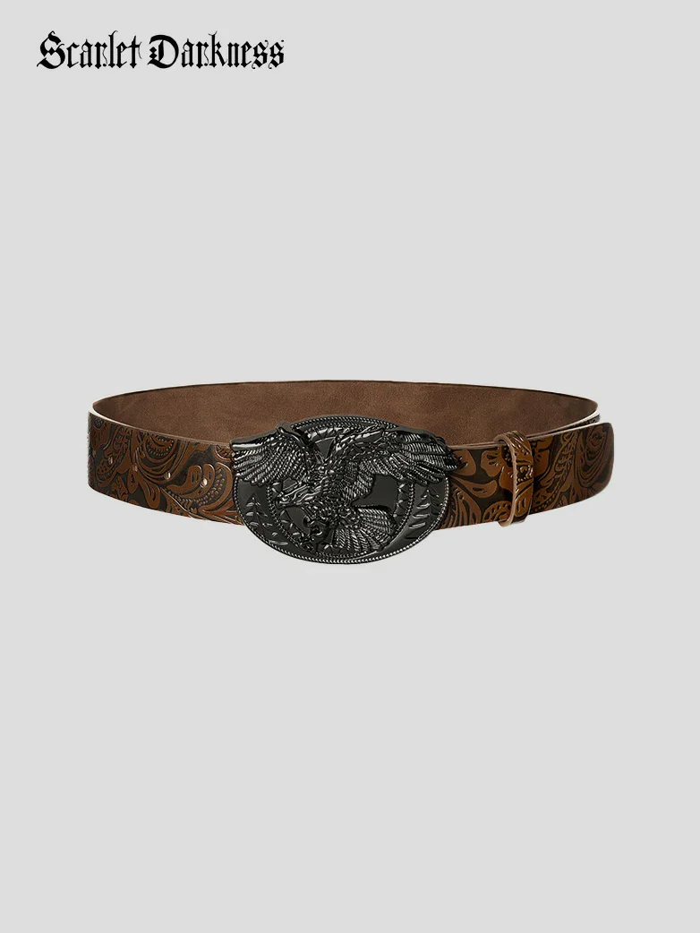 Interchangeable Double Buckle Renaissance Waist Belt - Image 18