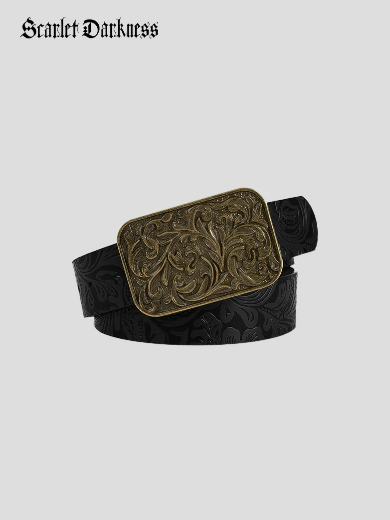Interchangeable Double Buckle Renaissance Waist Belt - Image 22