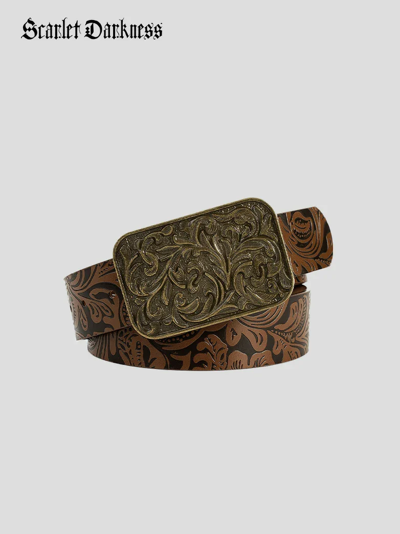Interchangeable Double Buckle Renaissance Waist Belt - Image 24